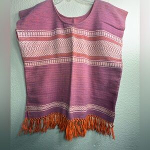 Handcrafted Pink and Orange Women's Top